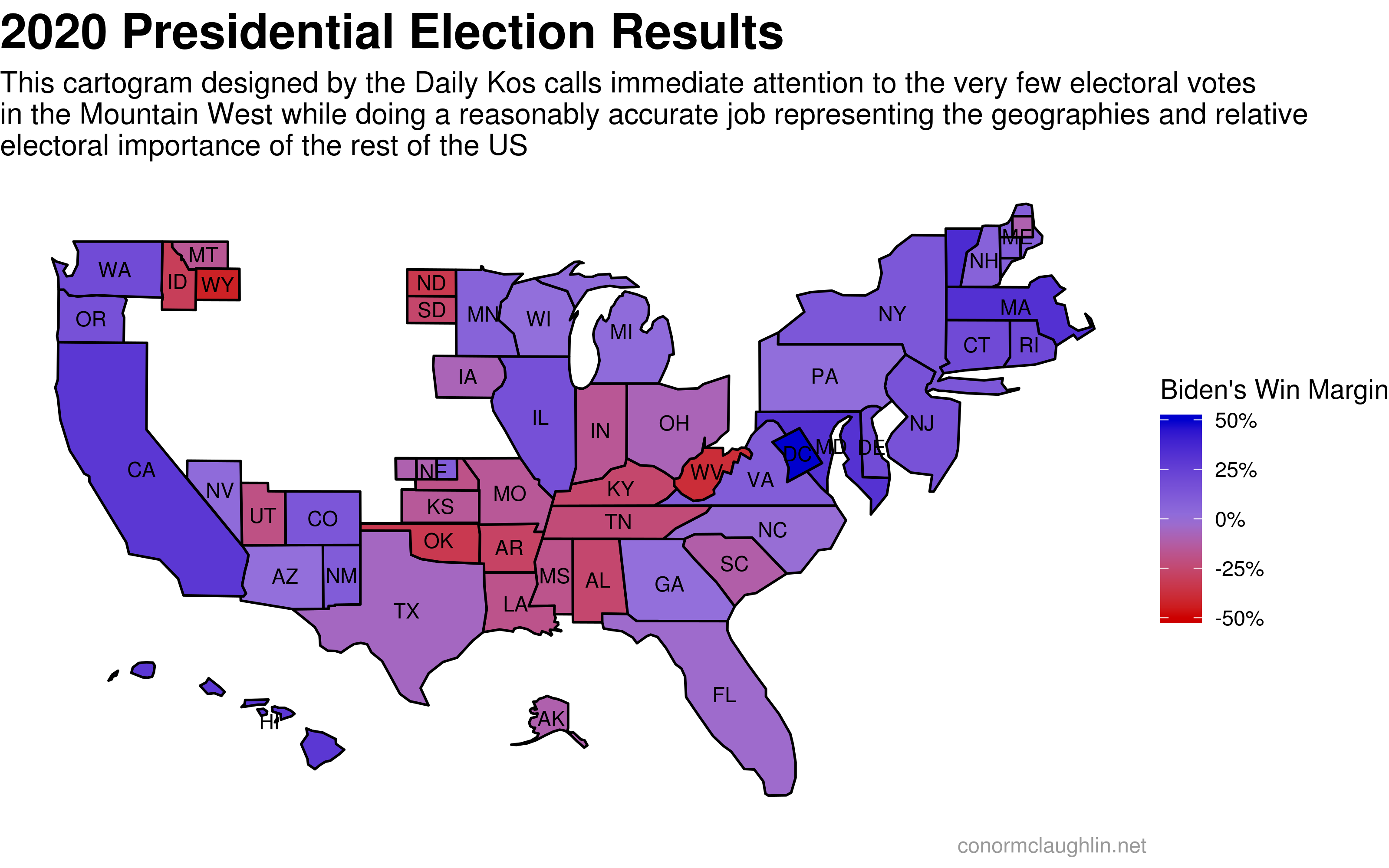 Building Better StateLevel Election Maps with Cartograms and Tilegrams