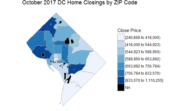 Choropleth Closing Prices by ZIP Code