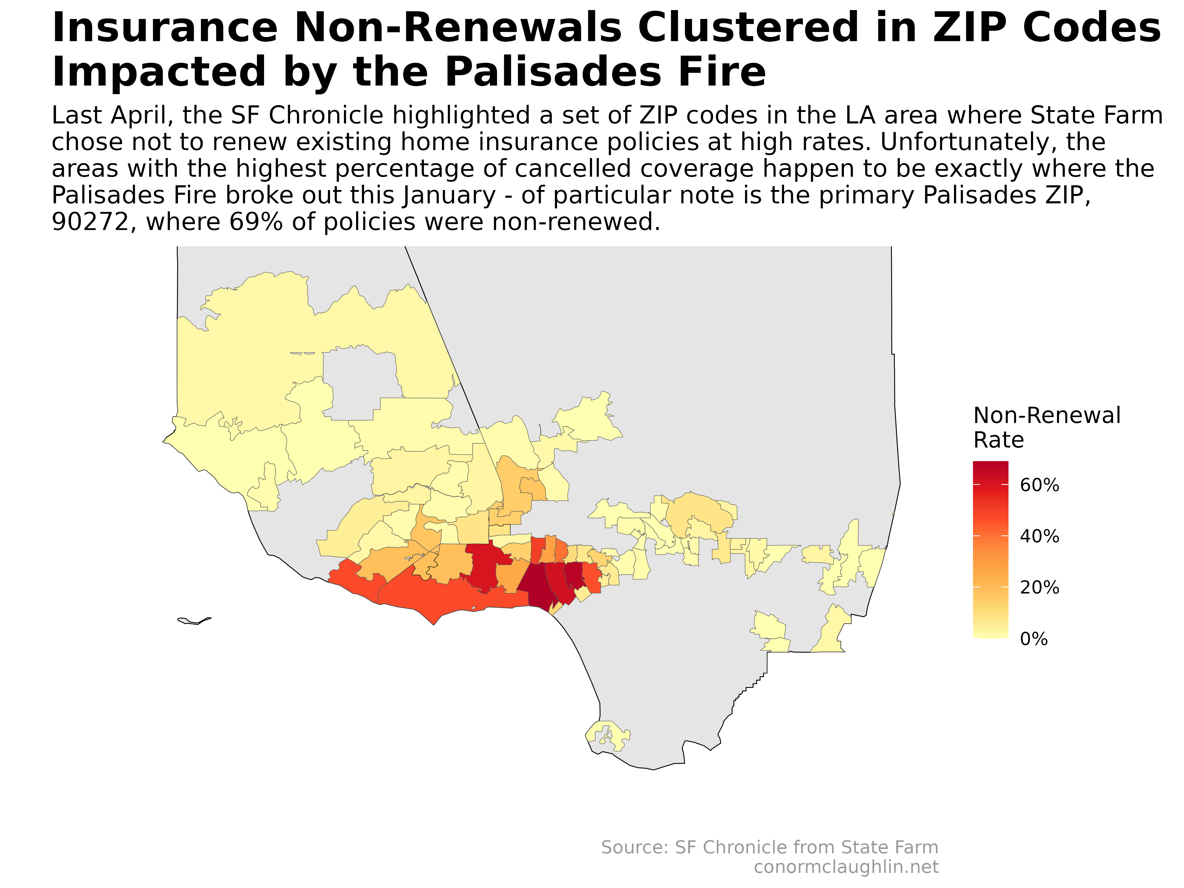 LA and Ventura County High Non-Renewal ZIPS (2024)