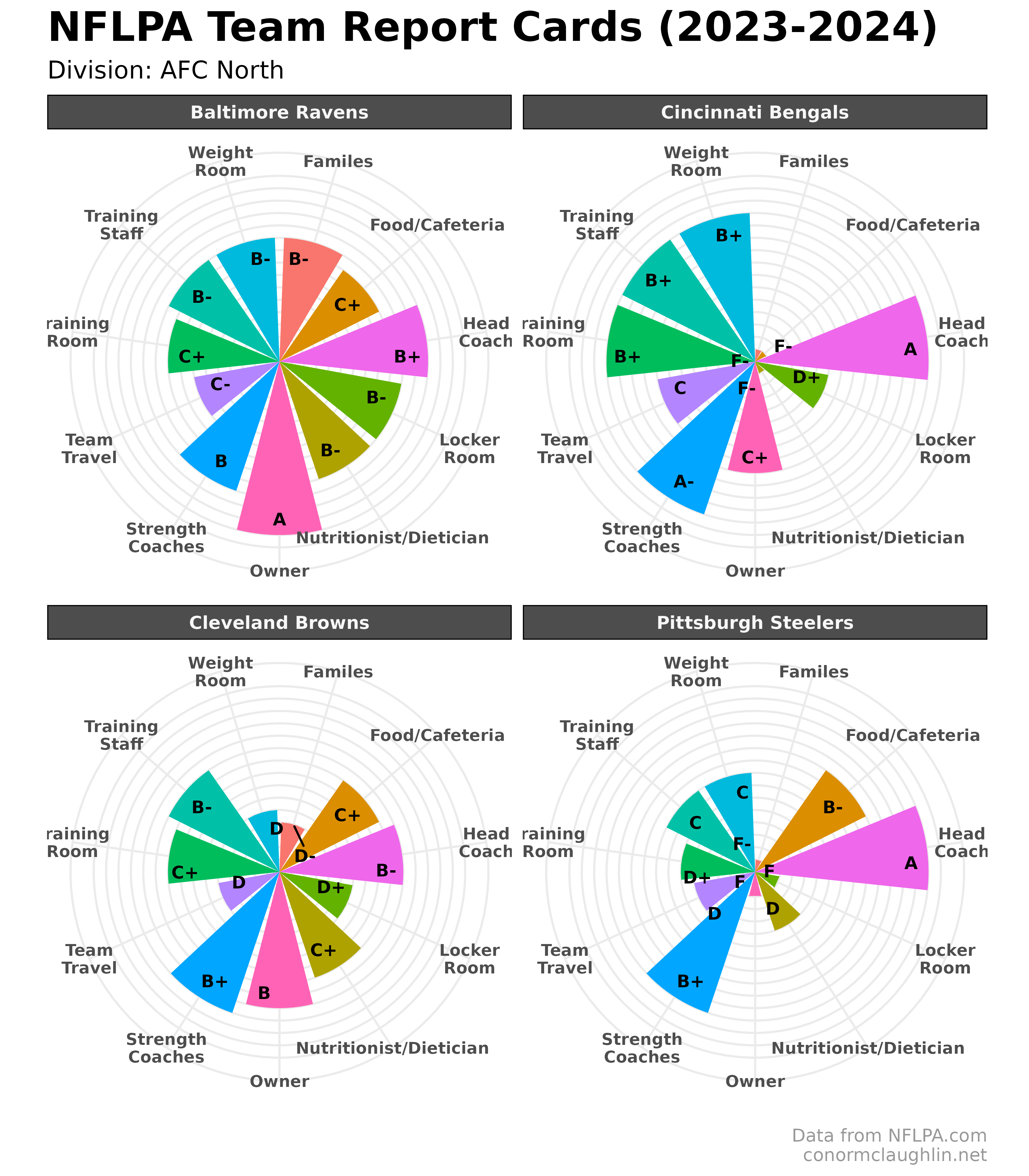 What do NFL Players Really Think About Their Teams? Visualizing NFLPA
